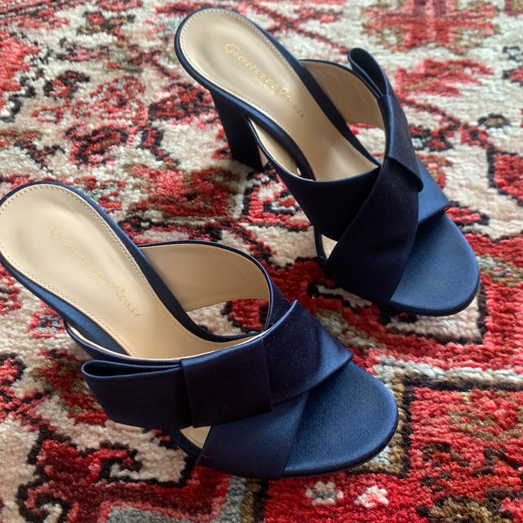 Gianvito Rossi Satin Mules
